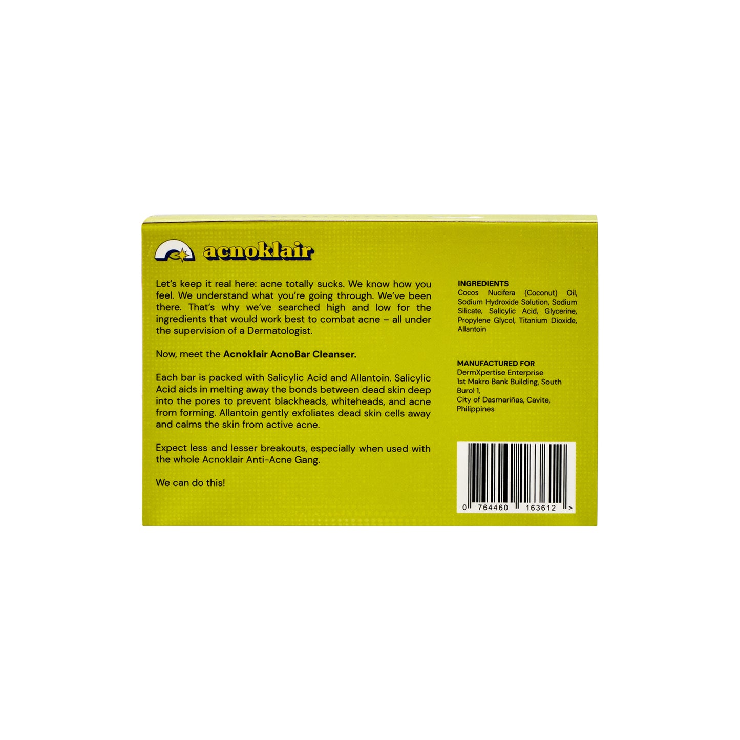 ACNOKLAIR AcnoBar Cleanser 135g
