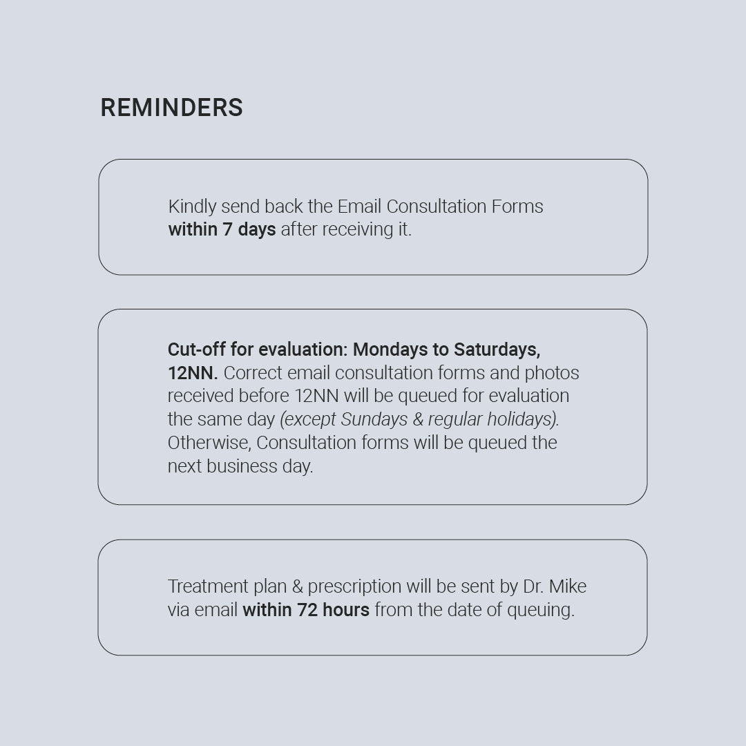 Email Consultation with Dr. Mike D - Acne / Acne Scars / Hyperpigmentation