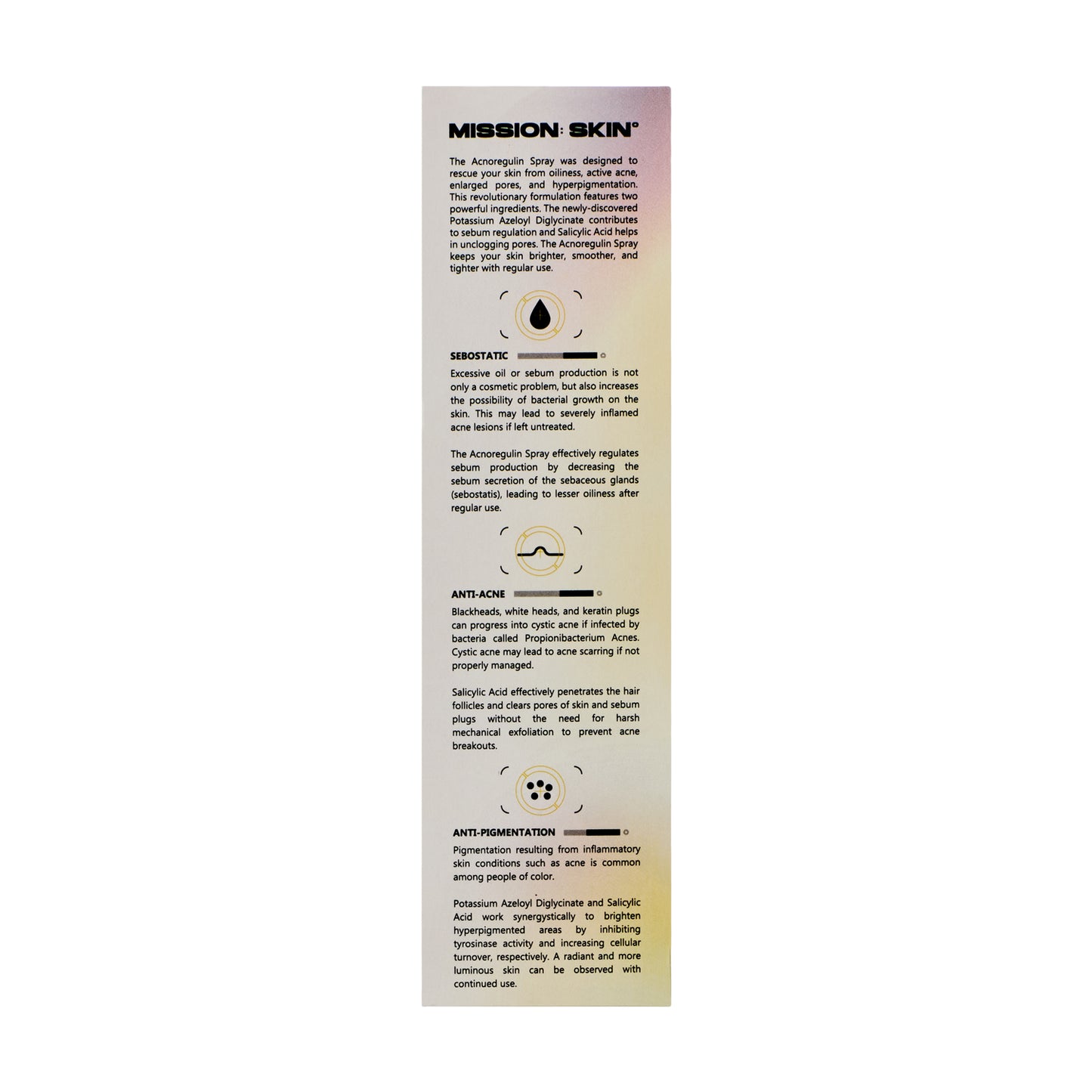 MISSION: SKIN° Acnoregulin Spray 100mL