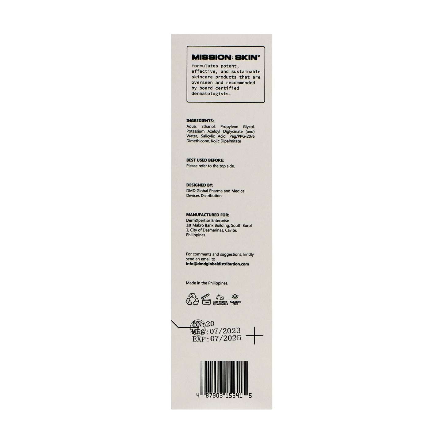MISSION: SKIN° Acnoregulin Spray 100mL