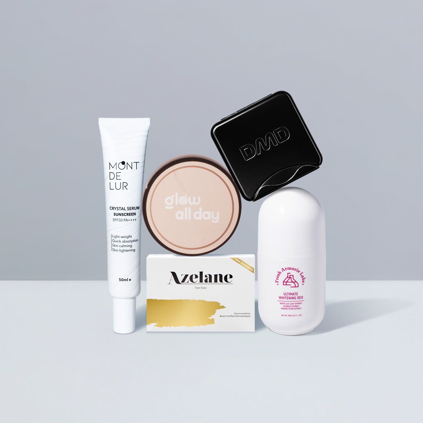 6/6 BACK TO SCHOOL GRWM BUNDLE: Azelane + MDL Crystal Serum + Glow All Day + Fresh Armorie Labs