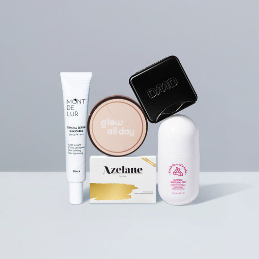 6/6 BACK TO SCHOOL GRWM BUNDLE: Azelane + MDL Crystal Serum + Glow All Day + Fresh Armorie Labs