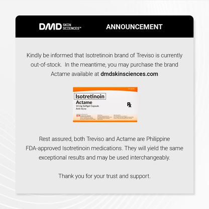 [Rx] TREVISO Isotretinoin 10mg (Box of 30s)