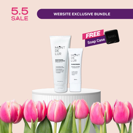 5/5 SPF50 PA++++ BUNDLE: MDL Body Sunscreen + MDL Silicone Sunscreen + FREE Soap Case