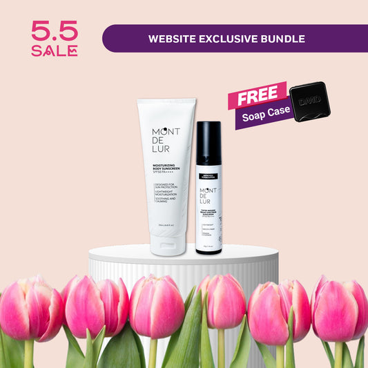 5/5 SPF50 PA++++ BUNDLE: MDL Body Sunscreen + MDL TInted Sunscreen + FREE Soap Case