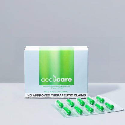 ACCUCARE Spearmint and Seabuckthorn Extract with Zinc Food Supplement Capsule 500mg (30s)