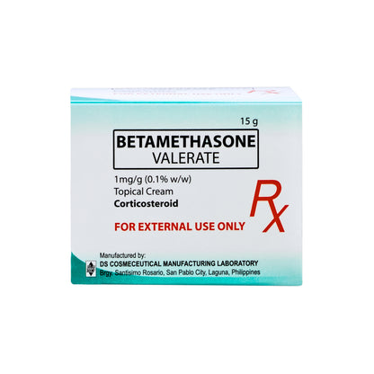 [Rx] Betamethasone Valerate 1mg/g 0.1% (w/w) Topical Cream 15g | DMD Patient-Exclusive