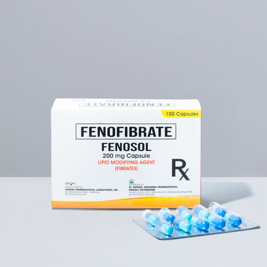 [RX] Fenofibrate Fenosol 200mg Capsule (30)