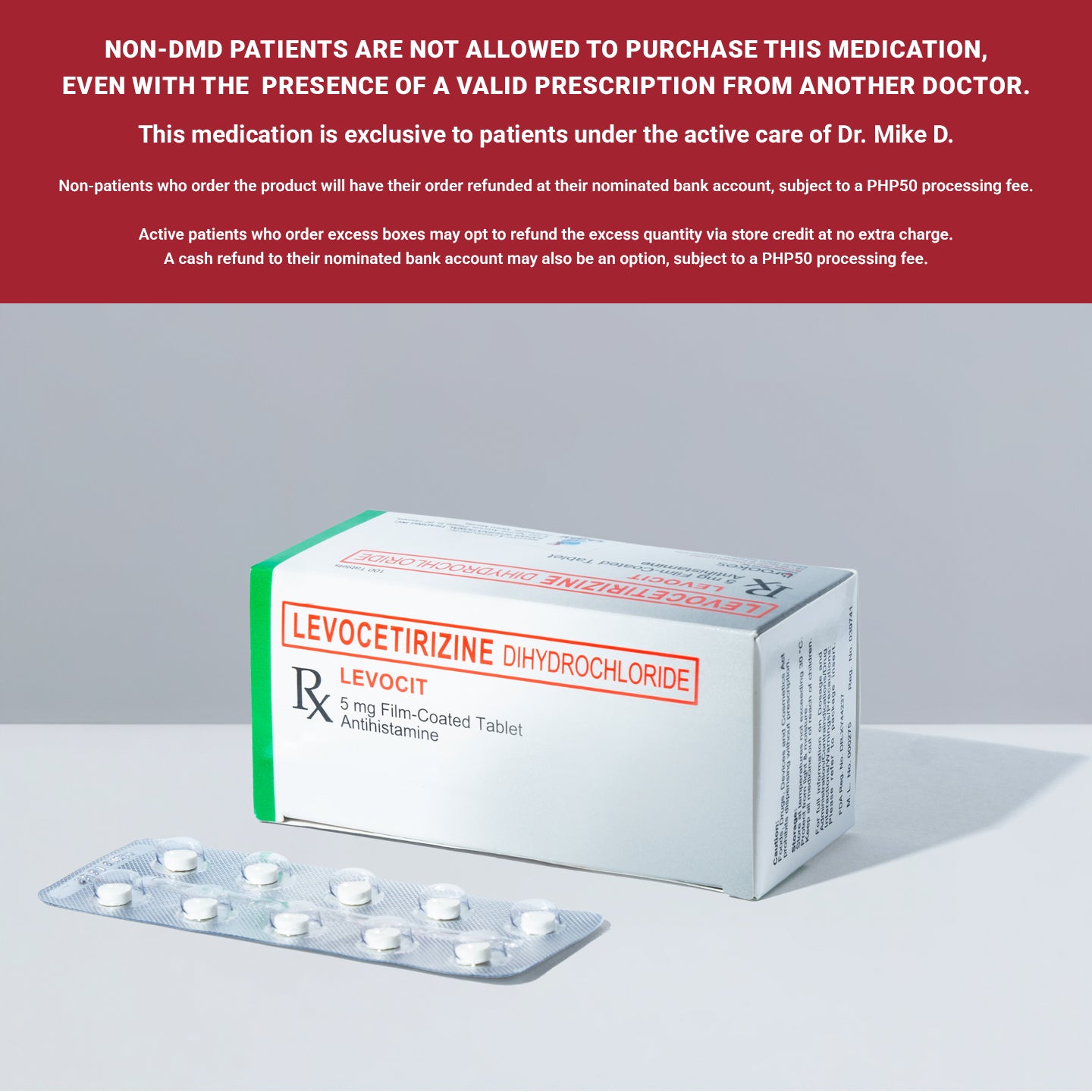 [Rx] LEVOCET Levocetirizine 5mg (14s)