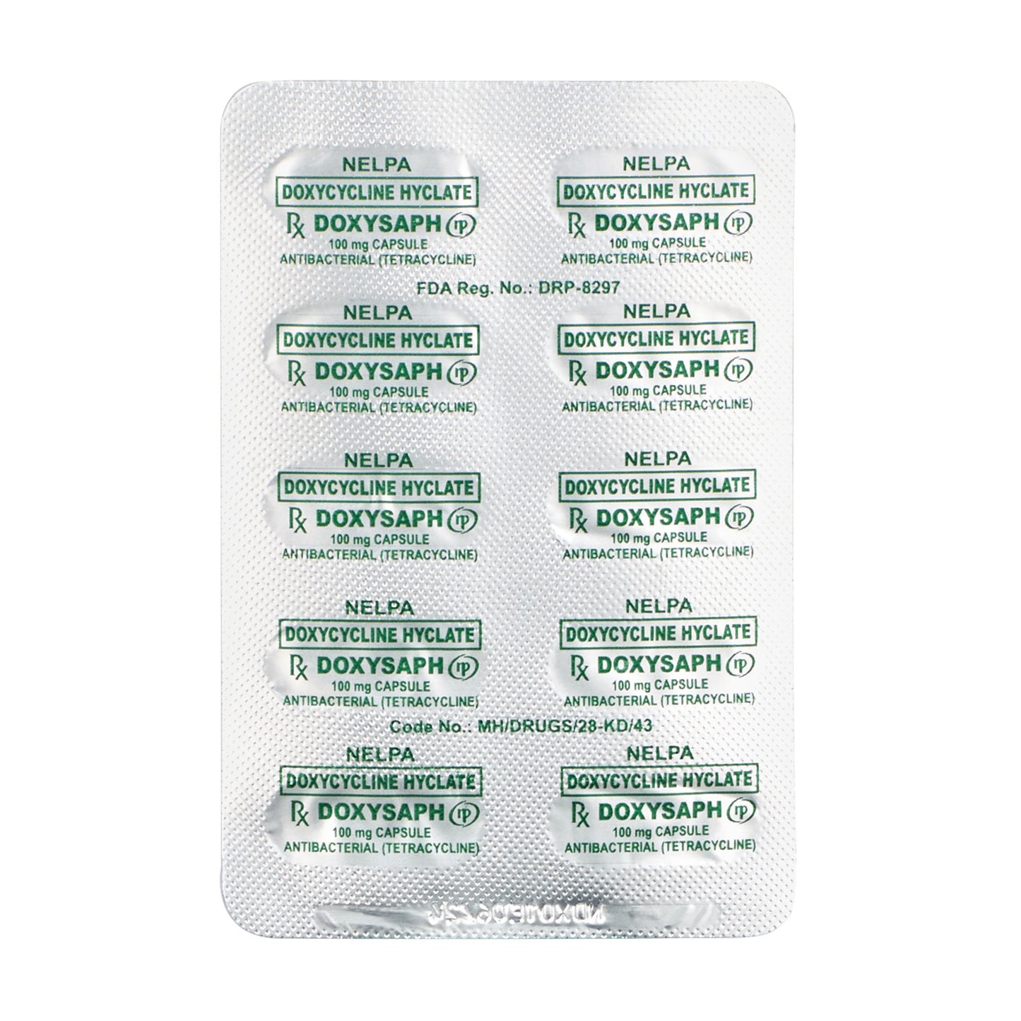 [Rx] DOXYSAPH Doxycycline Capsule 100mg (Per Capsule) | DMD Patient-Exclusive