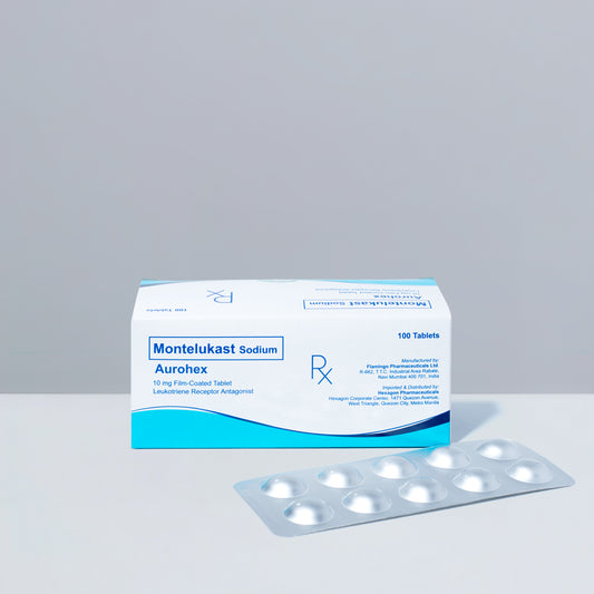 [Rx] AUROHEX Montelukast Sodium 10mg (90's)