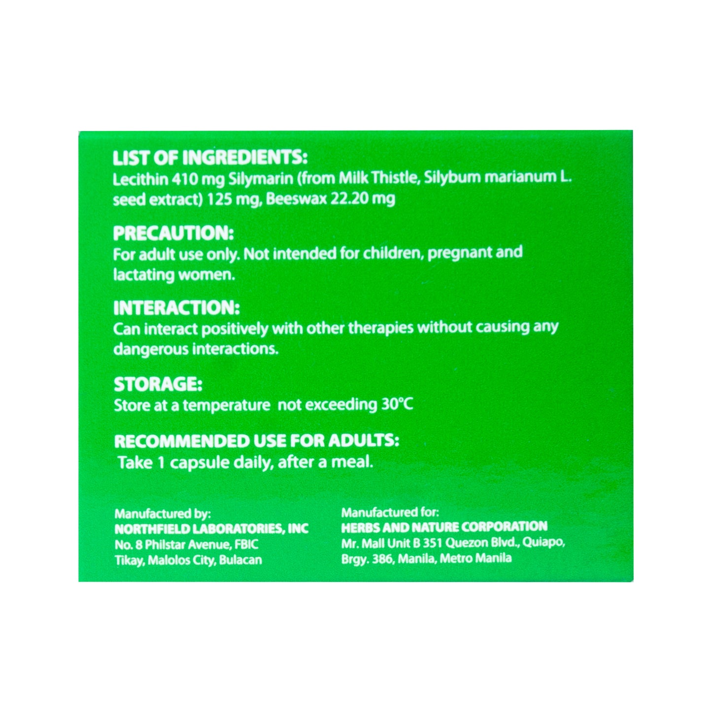 Liveraide Silymarin Capsule (30s)
