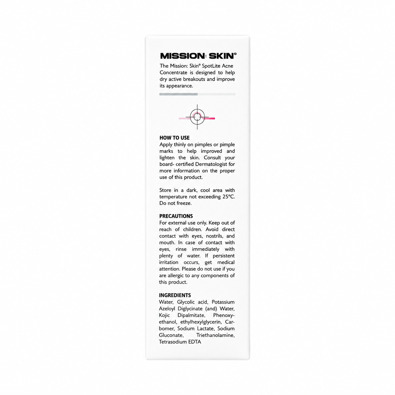 MISSION: SKIN° SpotLite Acne Spot Concentrate 10mL