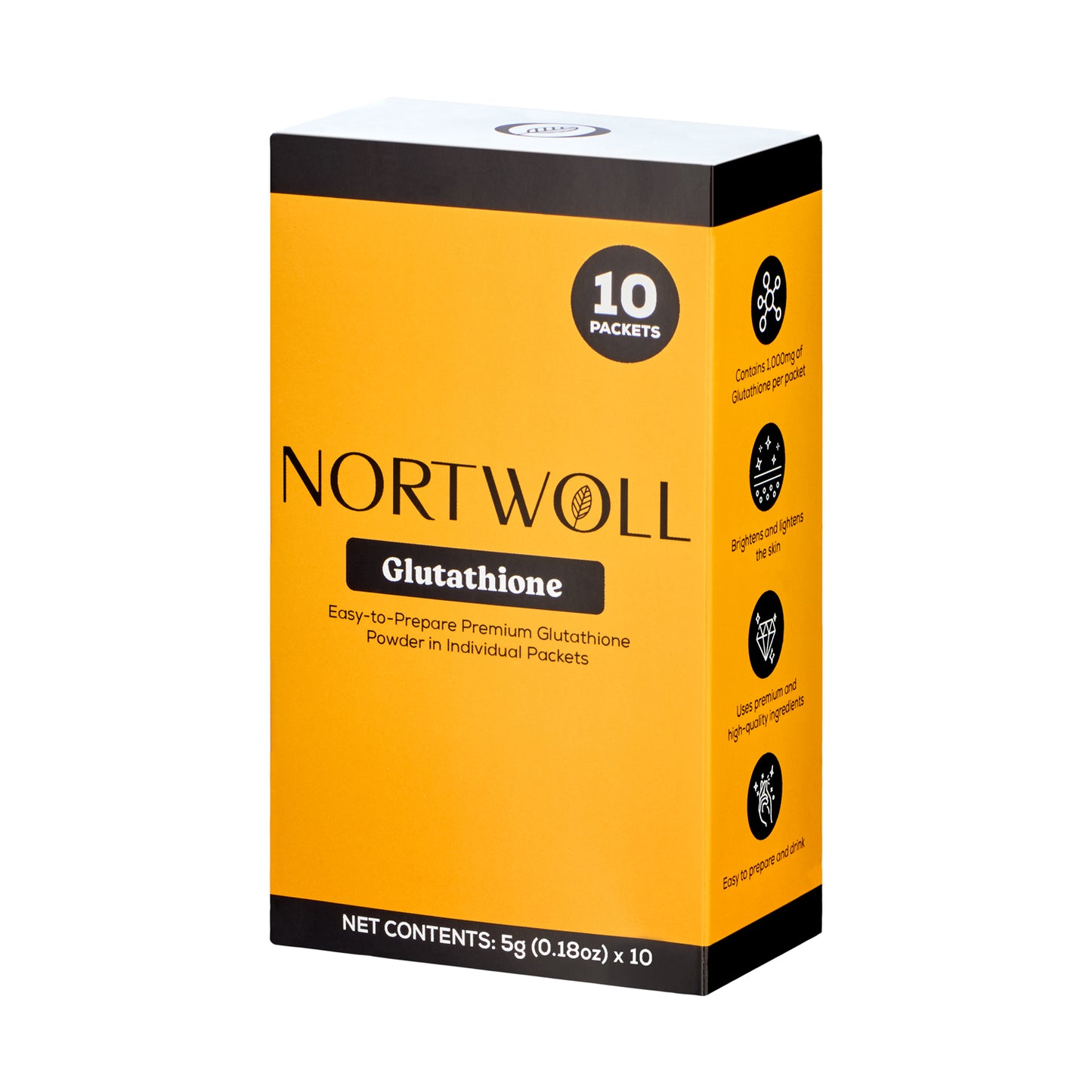 NORTWOLL Glutathione 5g 30-Day Bundle (10s x 3)