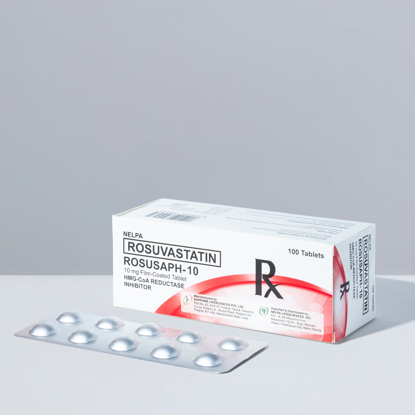 [Rx] ROSUSAPH-10 Rosuvastatin Calcium Tablet 10mg (30s)