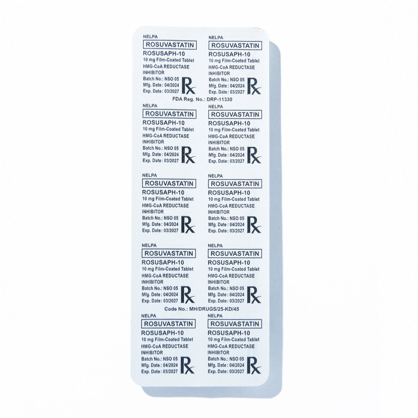 [Rx] ROSUSAPH-10 Rosuvastatin Calcium Tablet 10mg (30s)