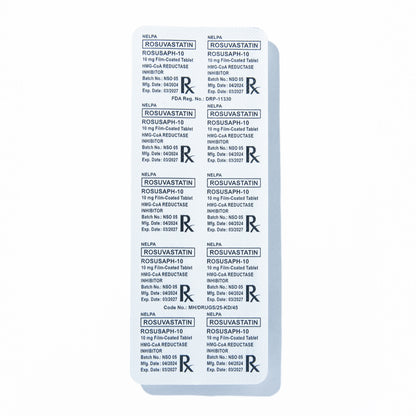 [Rx] ROSUSAPH-10 Rosuvastatin Calcium Tablet 10mg (30s)