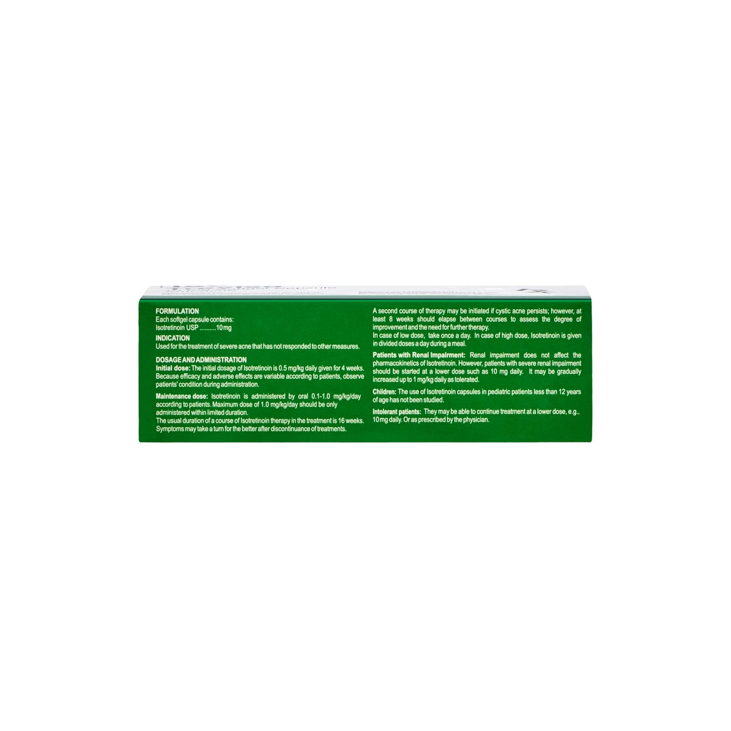 [Rx] TREVISO Isotretinoin 10mg (Box of 30s)