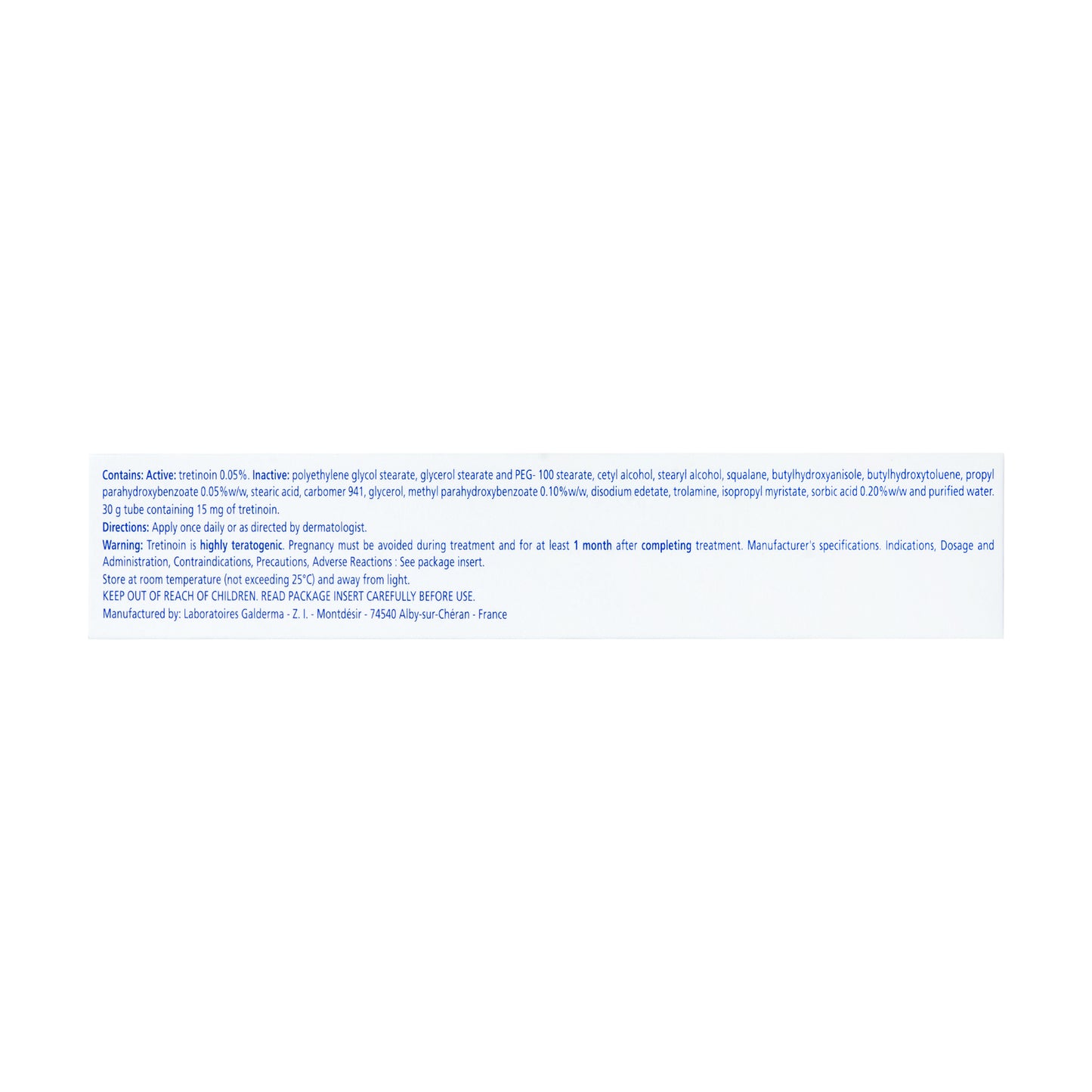 [Rx] RETACNYL Tretinoin 500mcg/g (0.05%) Cream 30g